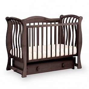 Кровать детская Лель БИ 08.2 Маргаритка маятник поперечный, махагон (Лель, LIEL_БИ 08.2_махагон)